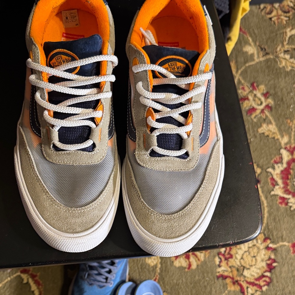 Vans Men’s Orange and Gray Sneakers